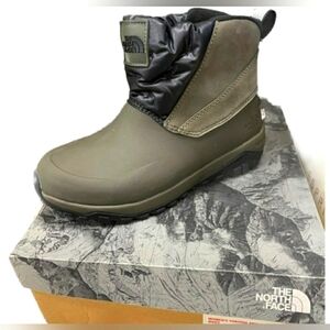 The North Face Yukiona Ankle Snow Winter Boots Green Women Sz 7 or Men 5.5